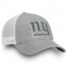 Men's New York Giants NFL Pro Line by Fanatics Branded Heathered Gray/White Lux Slate Trucker Adjustable Hat 2998596